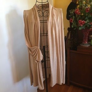 Lightweight, tan sweater.  Size 18/20